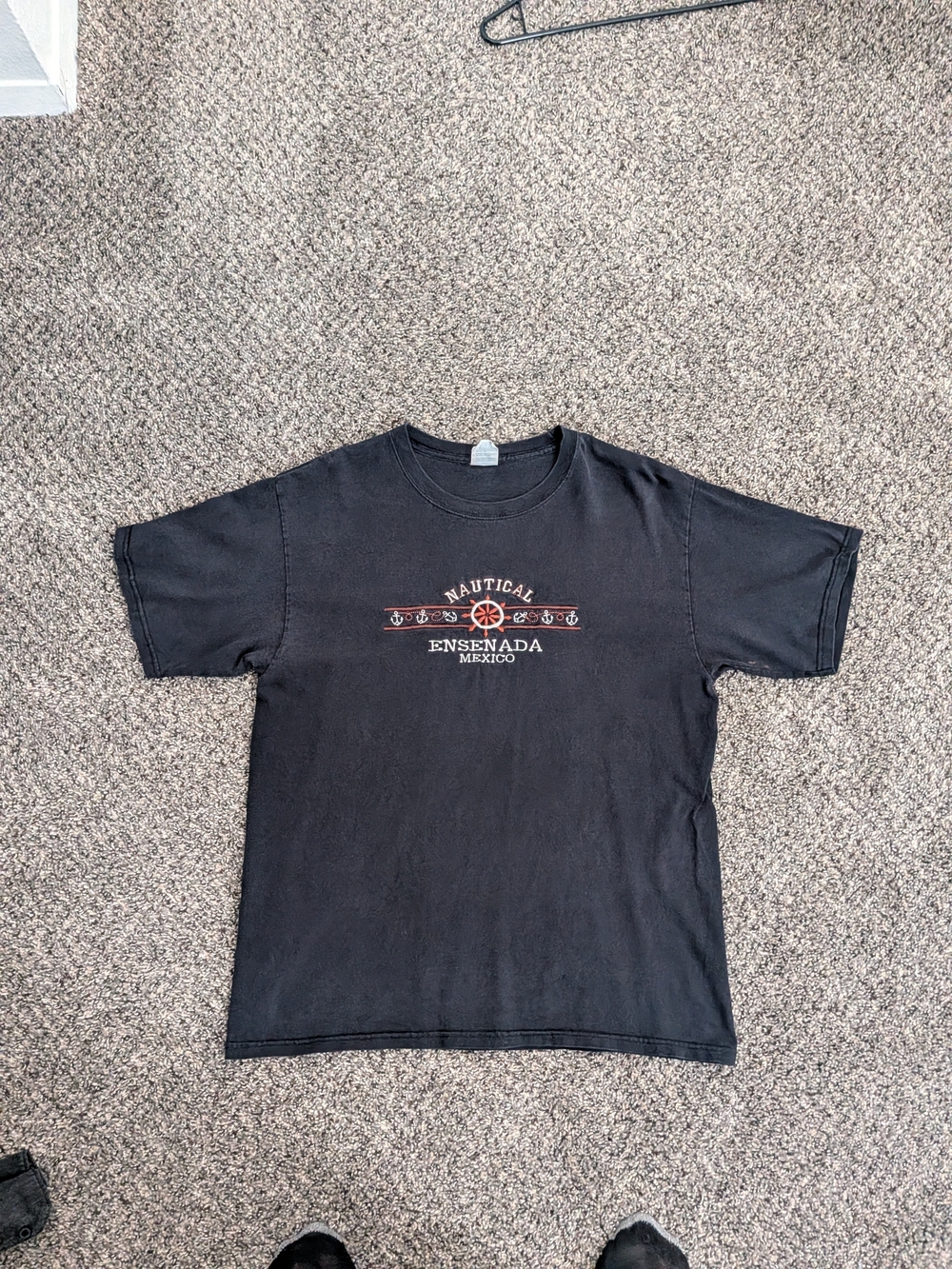 Nautica Ensenada Mexico Black Graphic Tee